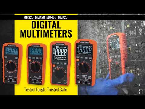 Klein Tools Digital Multimeters (MM325, MM420, MM450, MM720)