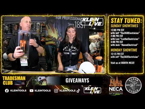 Klein Live NECA 23 - DAY 2 with LEXI @LextheElectrician