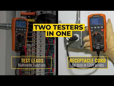 Digital Multi-Tester DMM with Receptacle Tester (ET270)