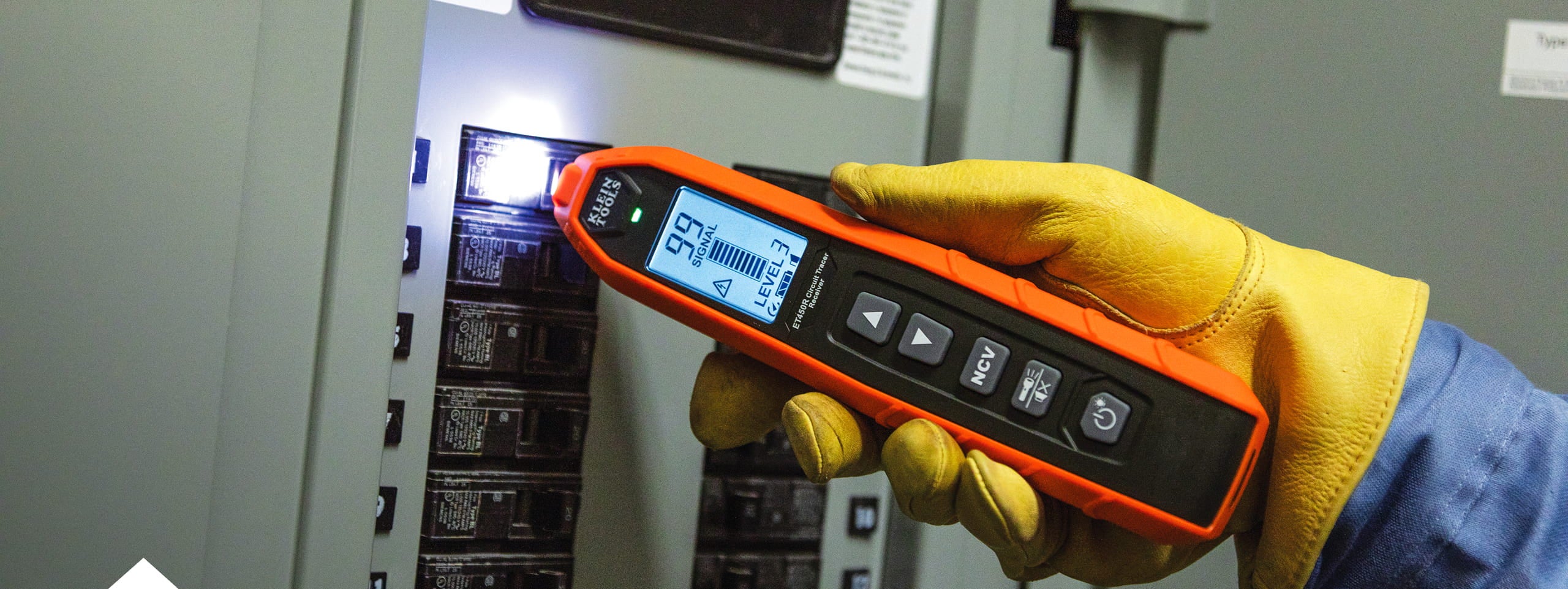 photo of a circuit breaker finder in use