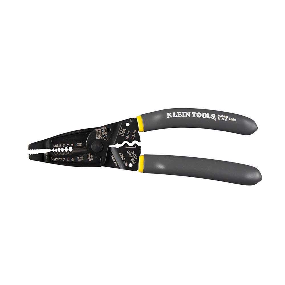 1009 Klein-Kurve Long-Nose Wire Stripper, Wire Cutter, Crimping Tool - Image