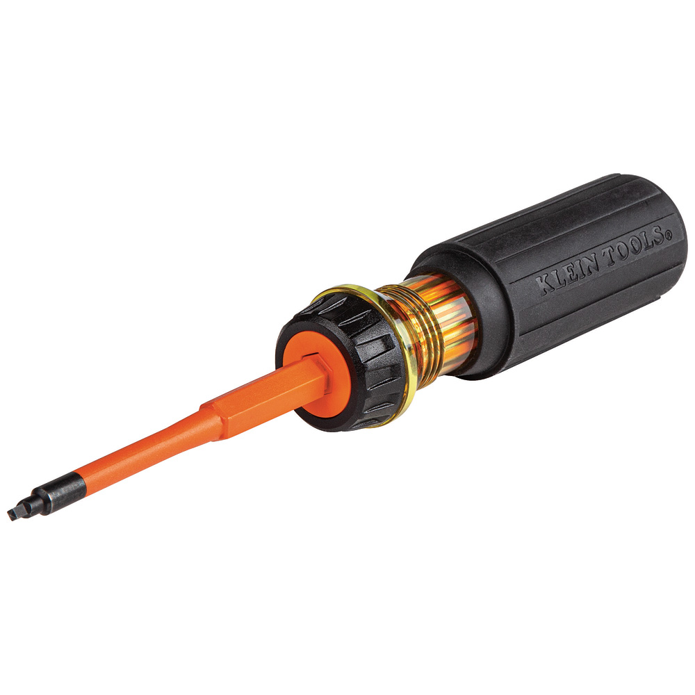 32287 Flip-Blade Insulated Screwdriver, 2-in-1, Square Bit #1 and #2 - Image