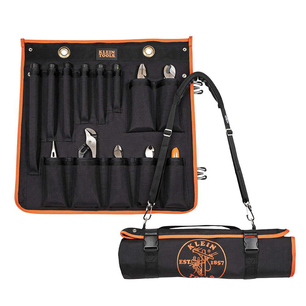 33525SC 1000V Insulated Utility Tool Kit in Roll Up Pouch, 13 Piece - Image