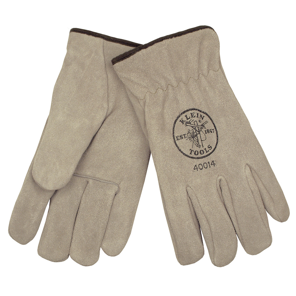 40014 Lined Drivers Gloves, Suede Cowhide, Large - Image