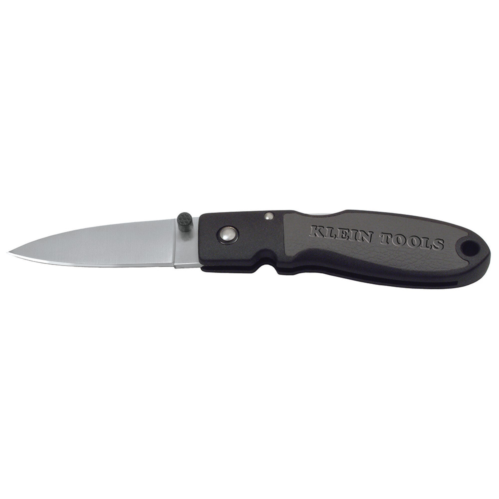44002 Lightweight Lockback Knife, 2-3/8-Inch Drop Point Blade, Black Handle - Image