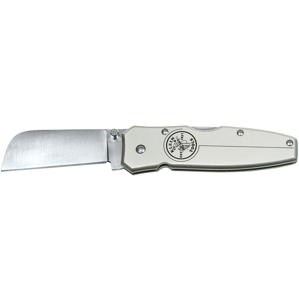 44007 Lightweight Lockback Knife 2-1/2-Inch Coping Blade, Silver Handle - Image