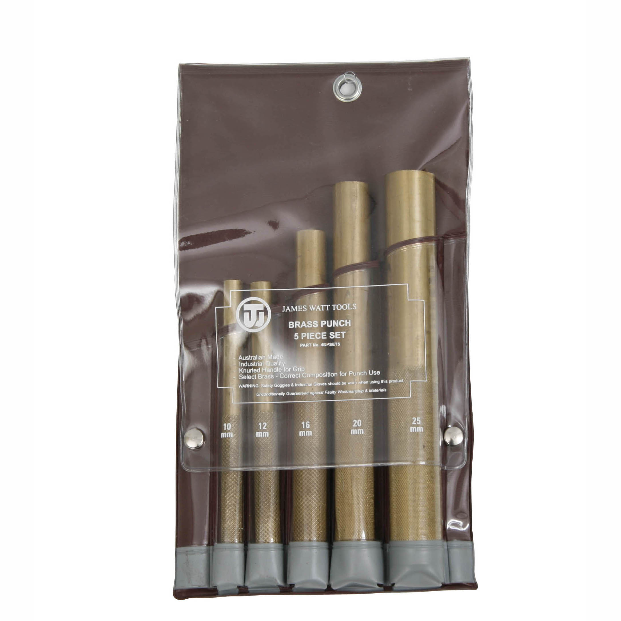 4BPSET5 Brass Punches 5 Piece Set - Image