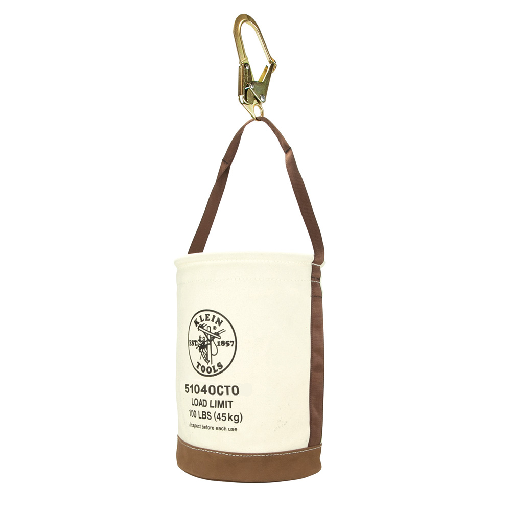 5104OCTO Canvas Bucket, Leather Bottom, Connection Points, 12-Inch - Image