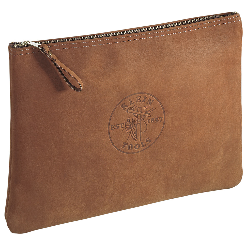 5136 Zipper Bag, Contractor's Leather Portfolio - Image