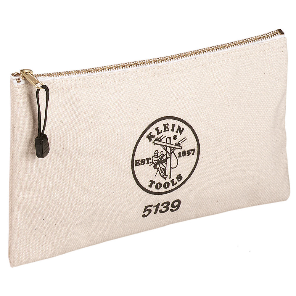 5139 Zipper Bag, Canvas Tool Pouch to 12.5 x 7 x 0.7 -Inch - Image