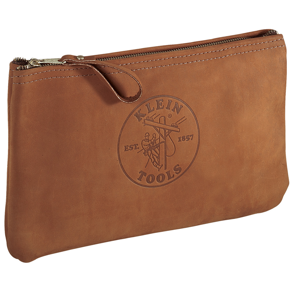 5139L Zipper Bag, Top-Grain Leather Tool Pouch, 12-1/2-Inch - Image