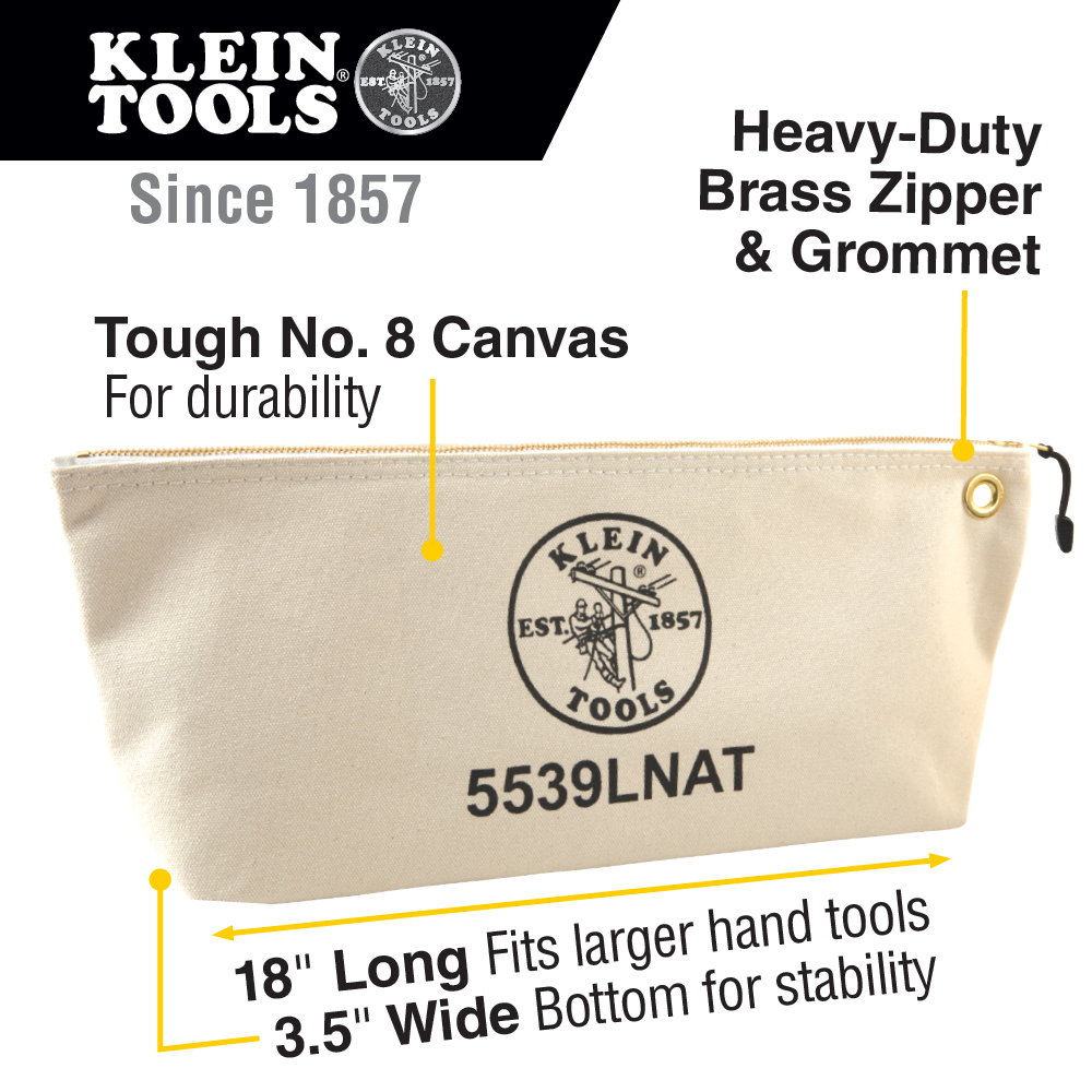 Reviews for Klein Tools 18 in. Canvas Tool Bag with Zipper in