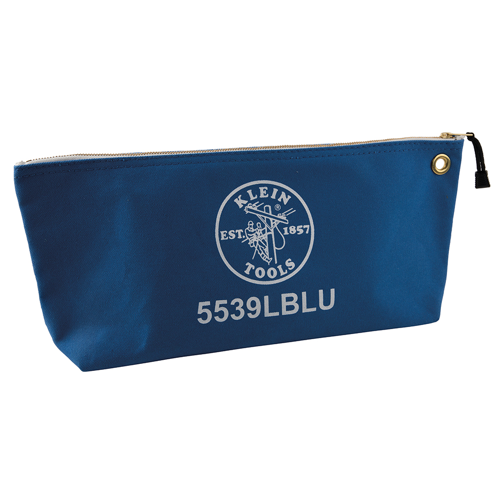 5539LBLU Zipper Bag, Large Canvas Tool Pouch, 18-Inch, Blue - Image