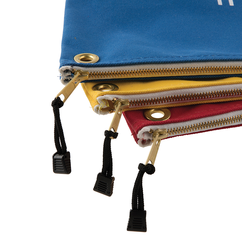 Klein Tools 5539CPAK - Assorted Canvas Zipper Bags - 3-Pack