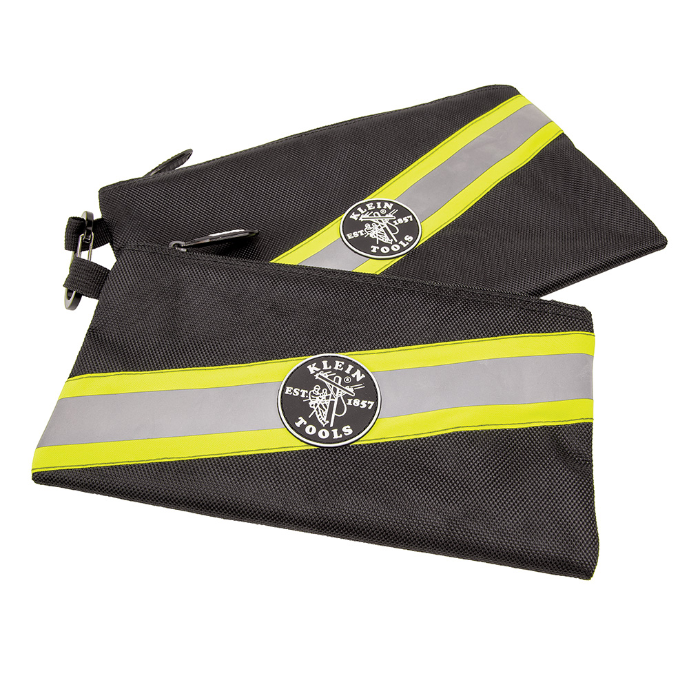 55599 Zipper Bags, High Visibility Tool Pouches, 2-Pack - Image