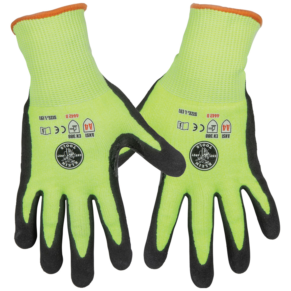 60186 Work Gloves, Cut Level 4, Touchscreen, Large, 2-Pair - Image