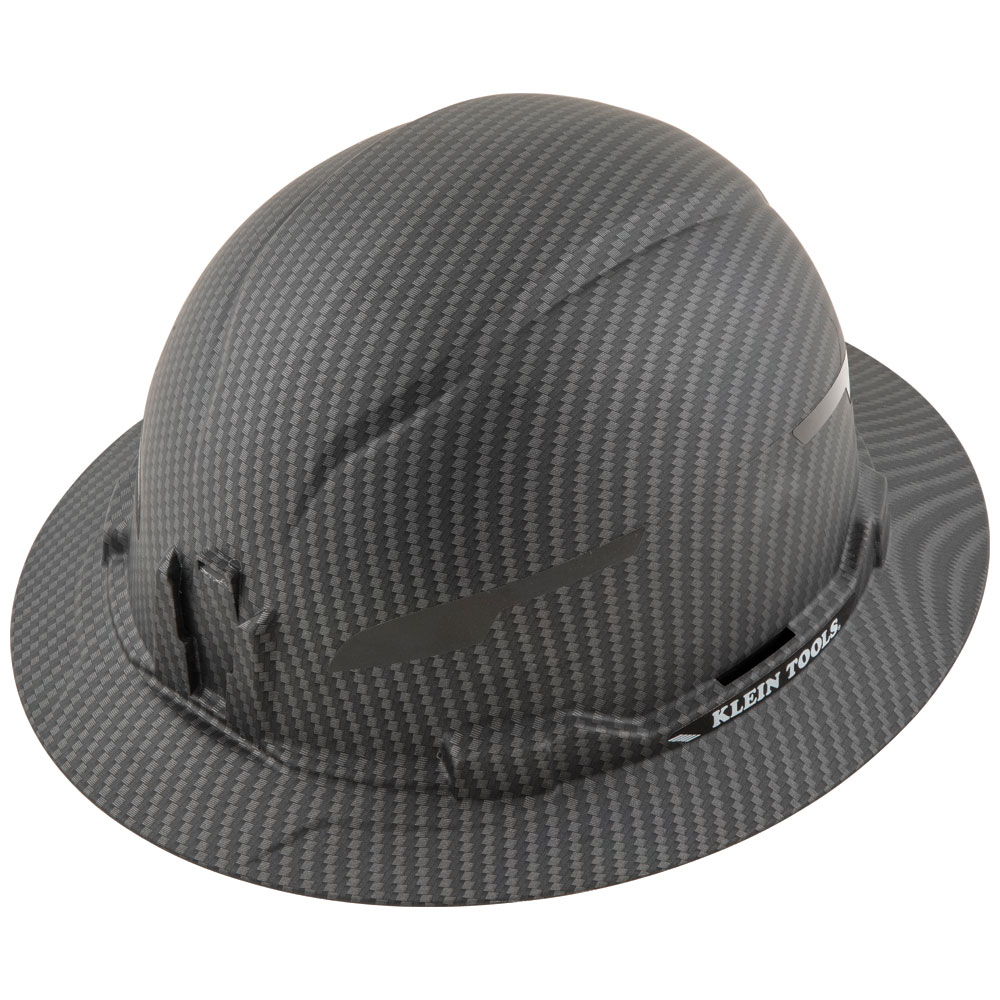 60345 Hard Hat, Premium KARBN™ Pattern, Non-Vented Full Brim, Class E - Image