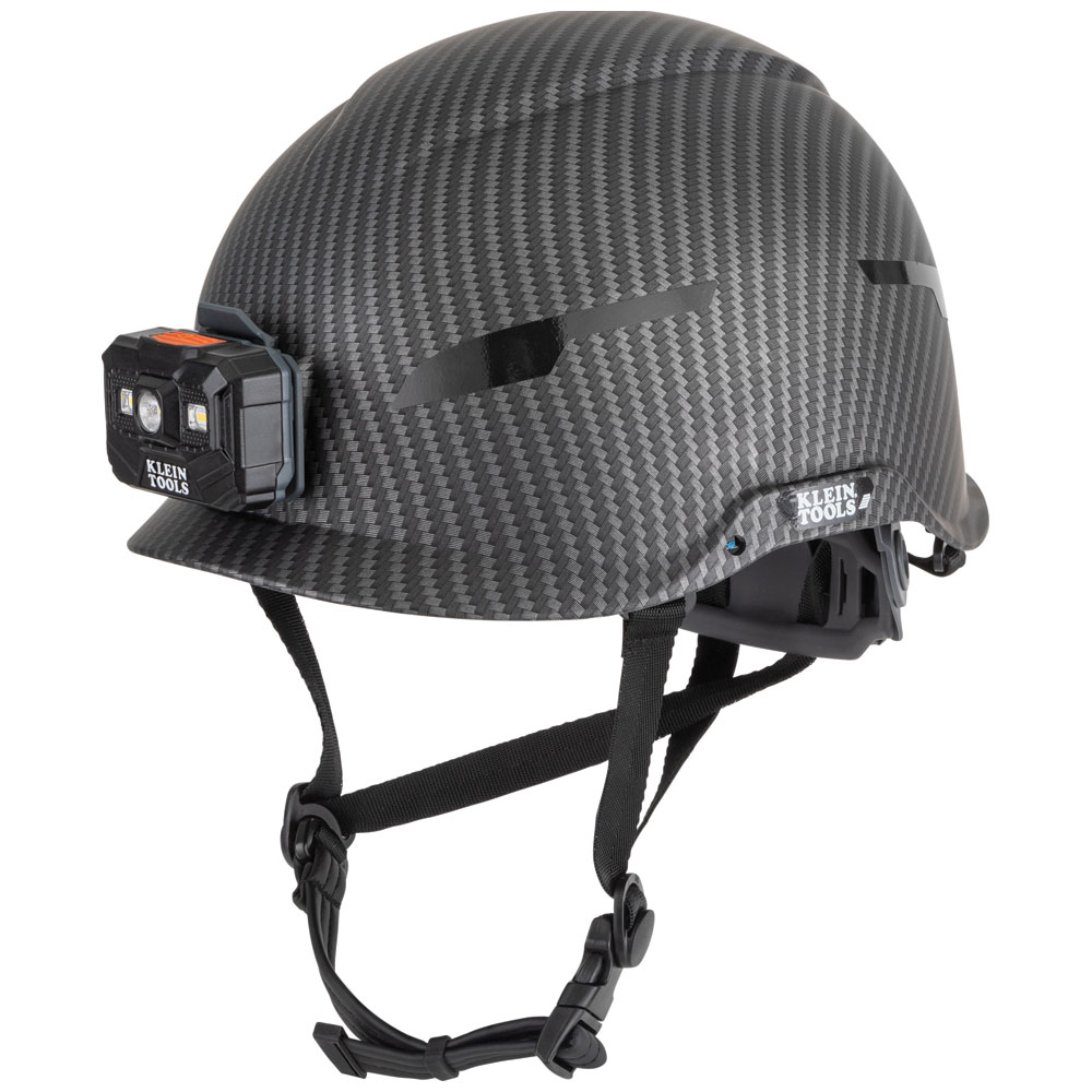 60515 Safety Helmet, Premium KARBN™ Pattern, Non-Vented, Class E, Headlamp - Image