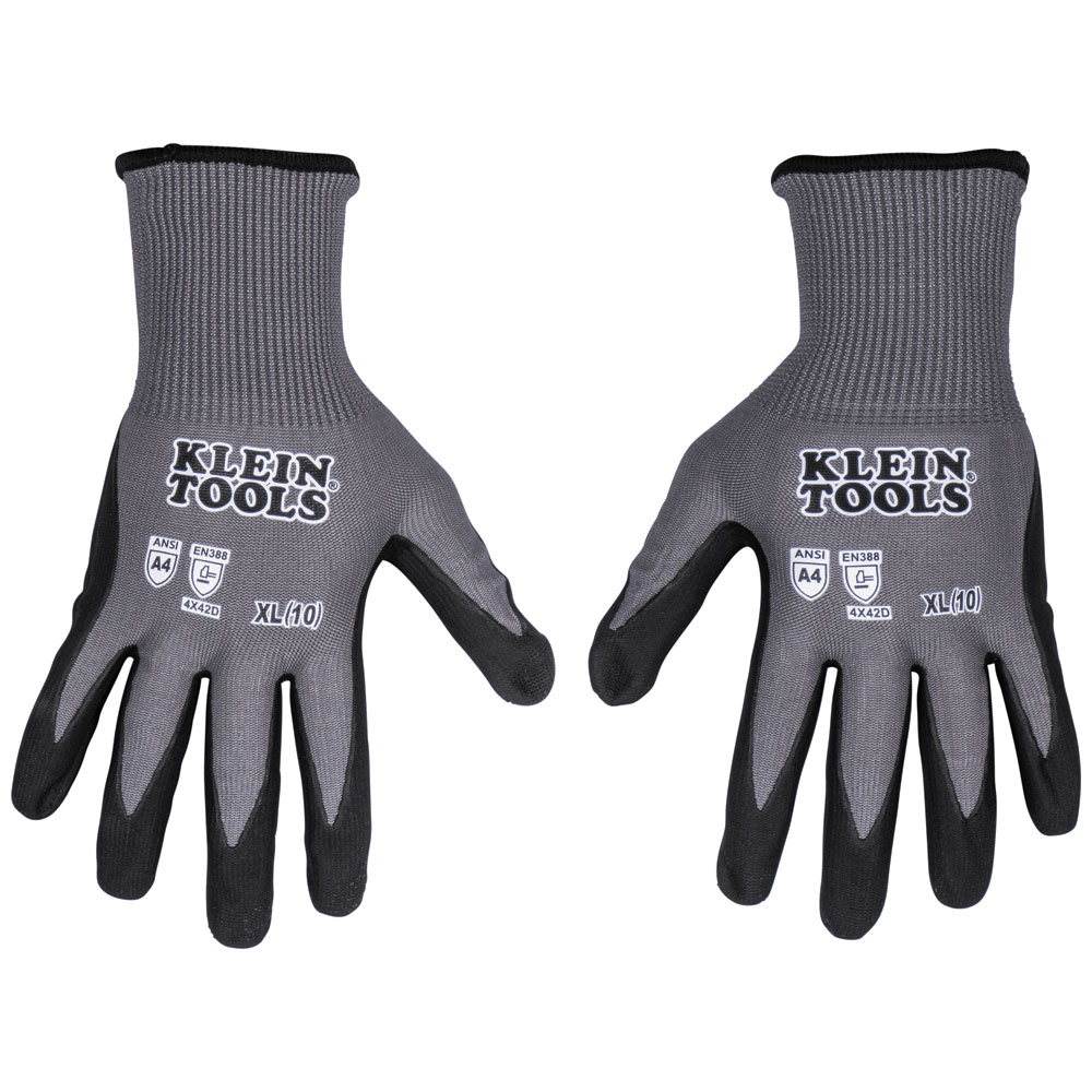 60590 Knit Dipped Gloves, Cut Level A4, Touchscreen, X-Large, 2-Pair - Image