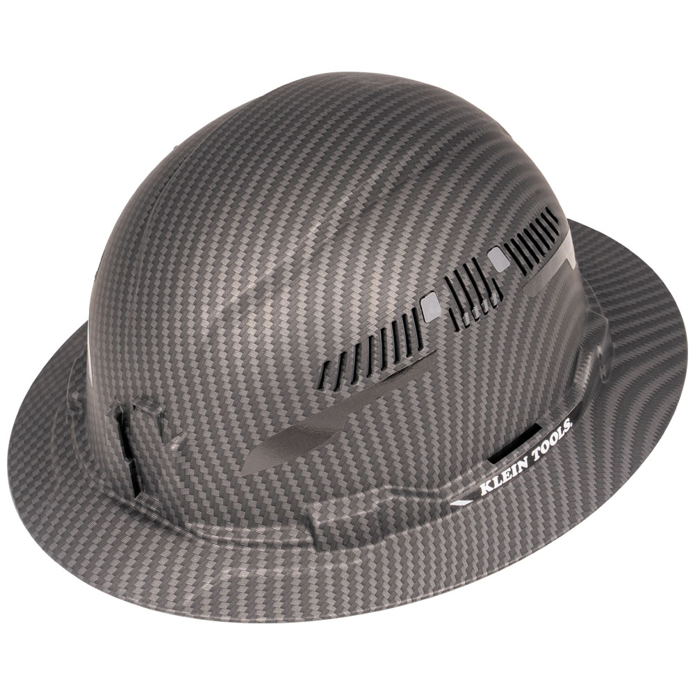 60626 Hard Hat, Premium KARBN™ Pattern, Vented Full Brim, Class C - Image