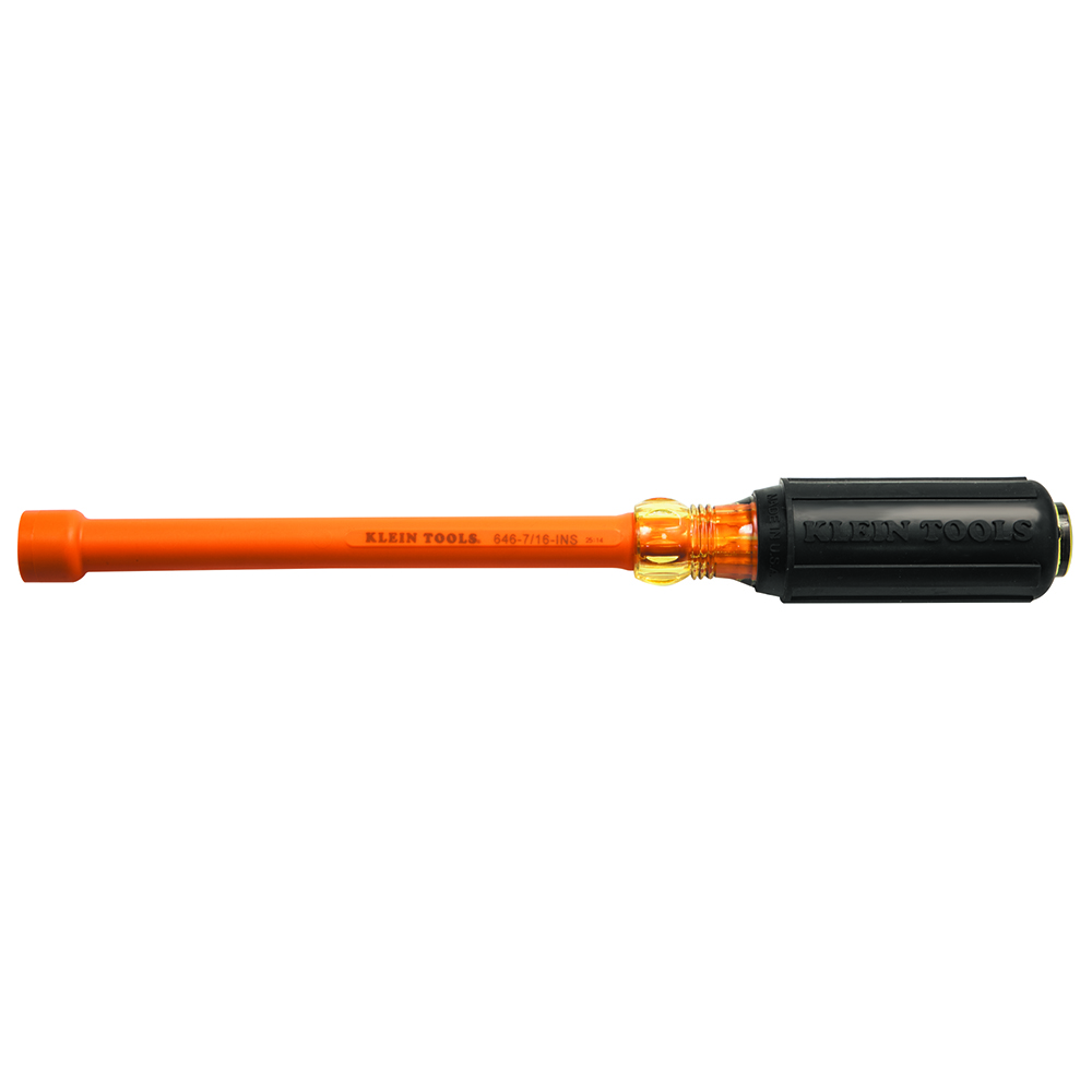 646716INS 7/16-Inch Insulated Nut Driver 6-Inch Hollow Shaft - Image