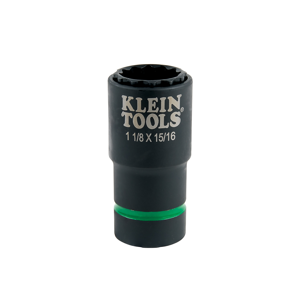66016 2-in-1 Impact Socket, 12-Point, 1-1/8 and 15/16-Inch - Image