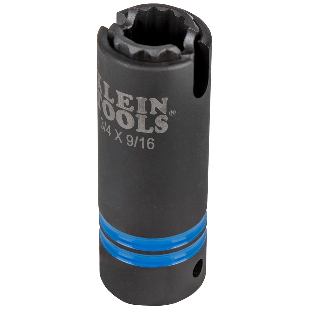 66031 3-in-1 Slotted Impact Socket, 12-Point, 3/4 and 9/16-Inch - Image