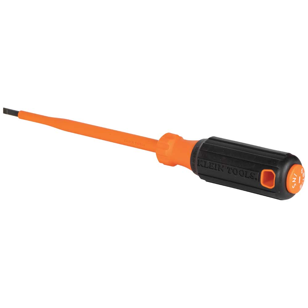 6816INS Insulated Screwdriver, 3/16-Inch Cabinet Tip, 6-Inch Round Shank - Image