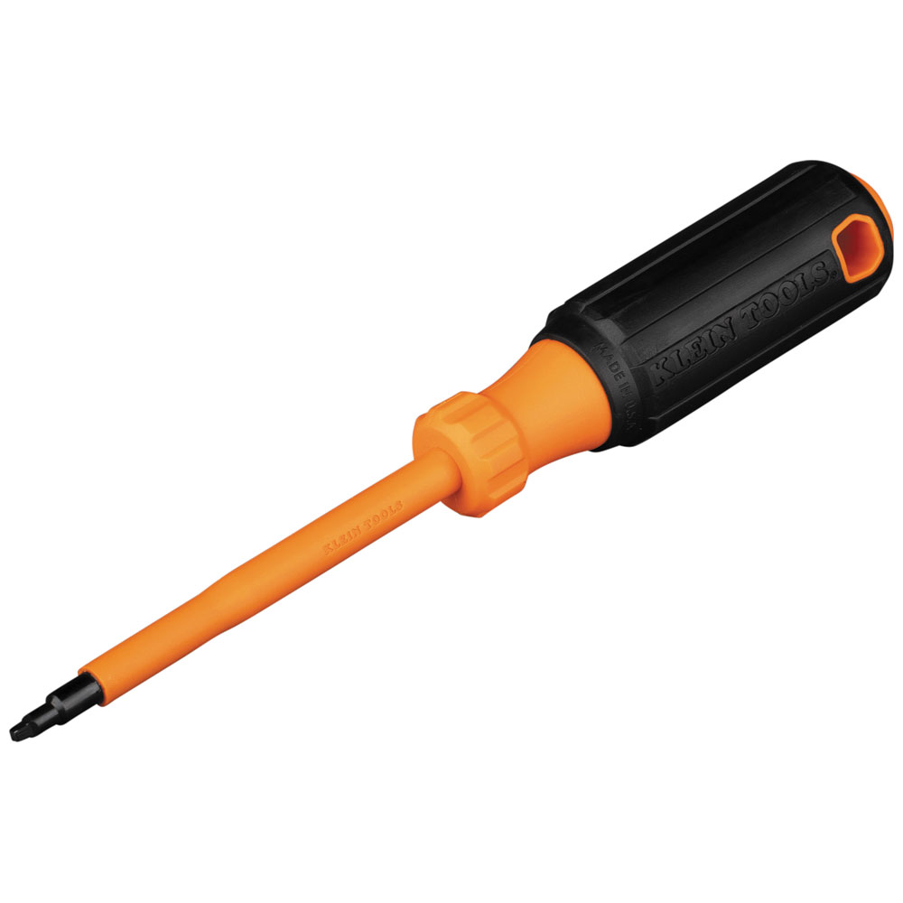 6884INS Insulated Screwdriver, #1 Square Tip, 4-Inch Shank - Image