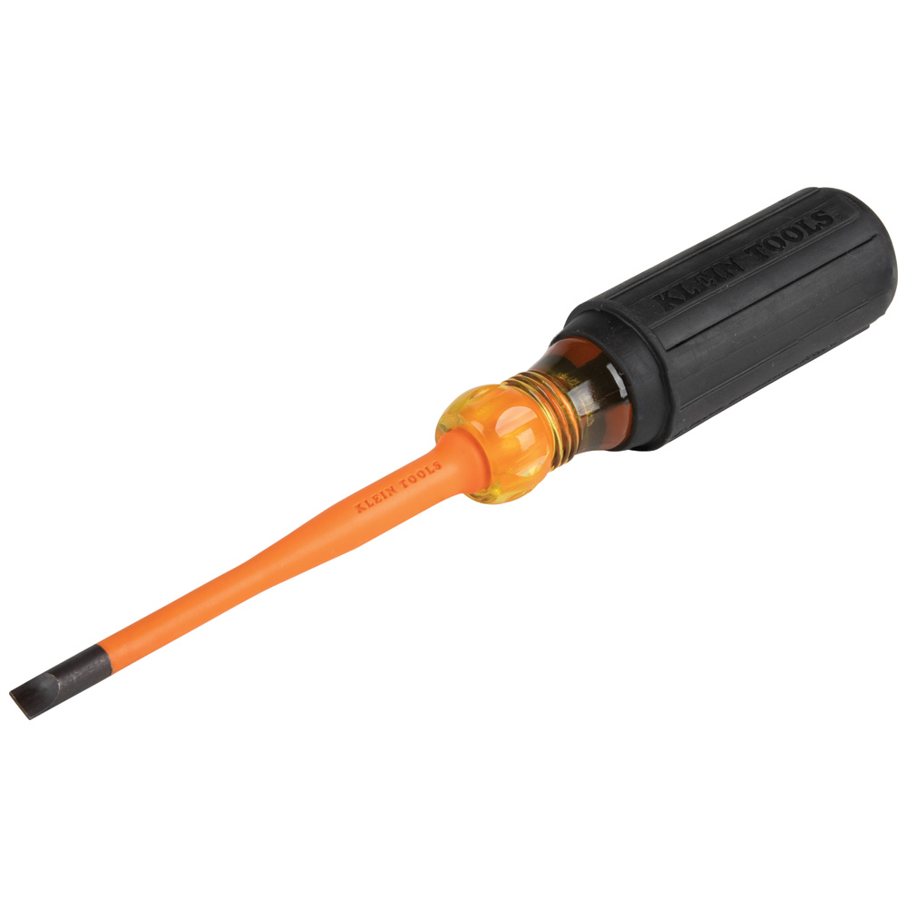 6924INS Slim-Tip Insulated Screwdriver, 1/4-Inch Cabinet, 4-Inch Round Shank - Image