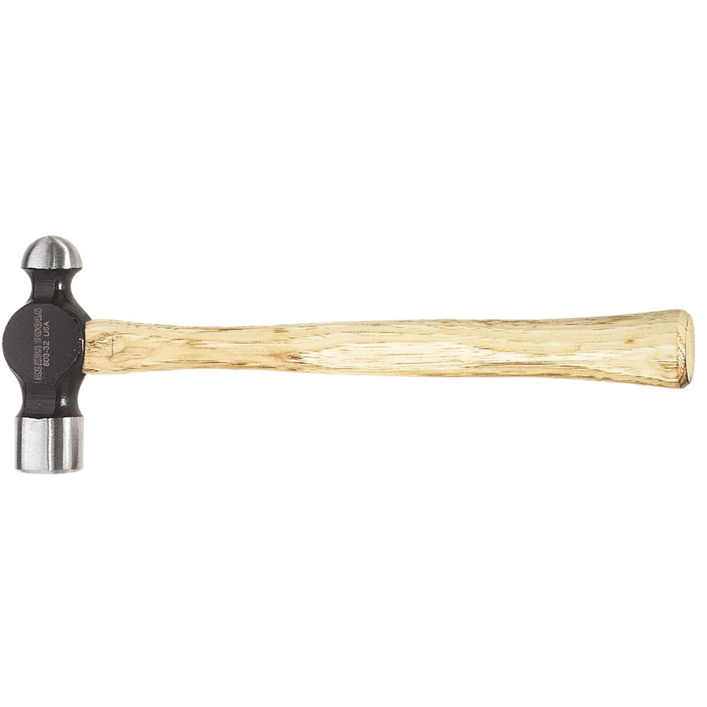 Ball-Peen Hammer, 32-ounce Head, Hickory Handle - 803-32