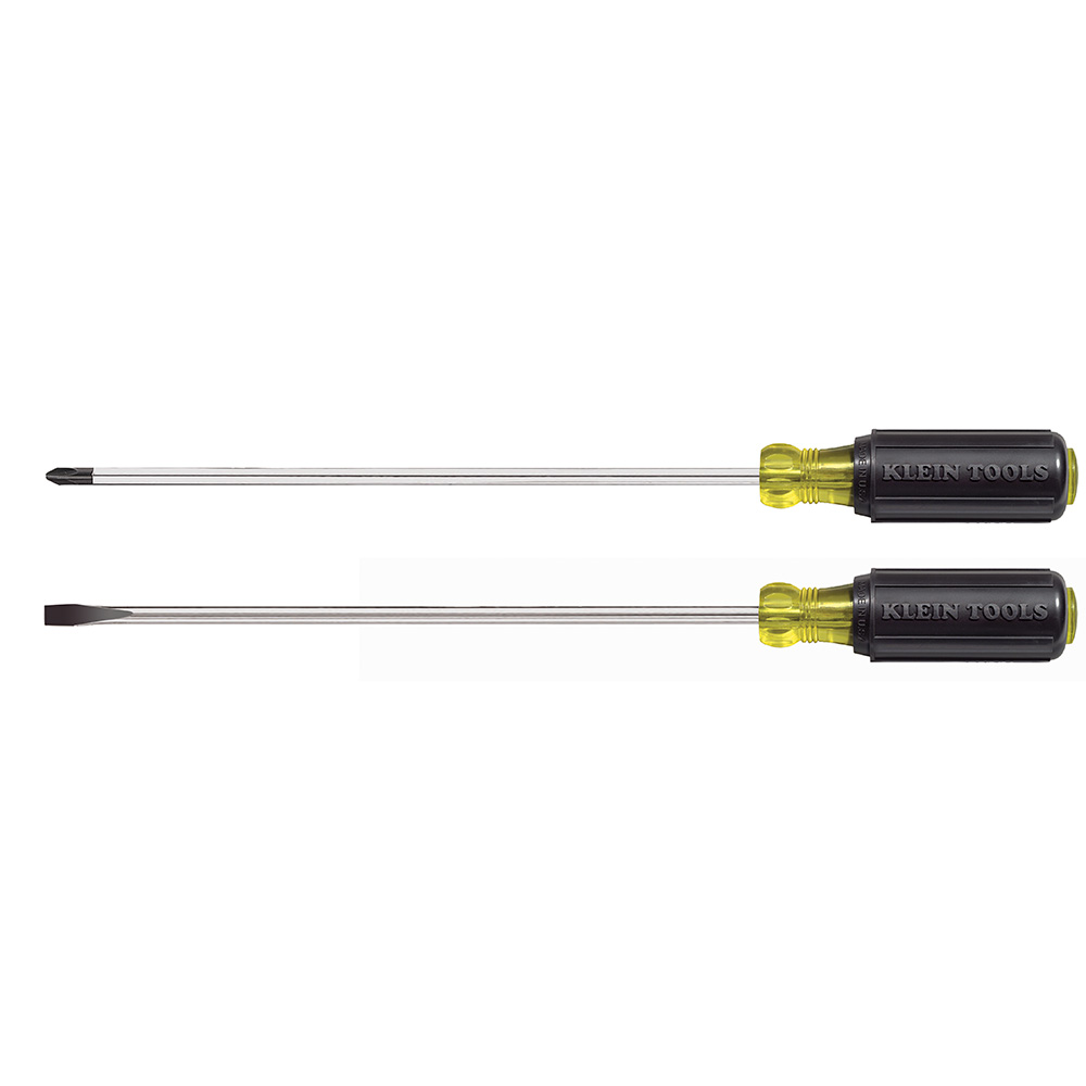 85072 Screwdriver Set, Long Blade Slotted and Phillips, 2-Piece - Image