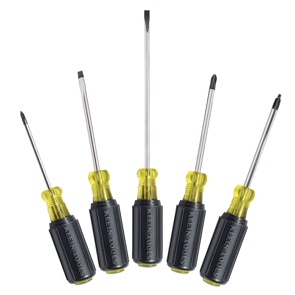 85445 Screwdriver Set, Slotted, Phillips and Square, 5-Piece - Image