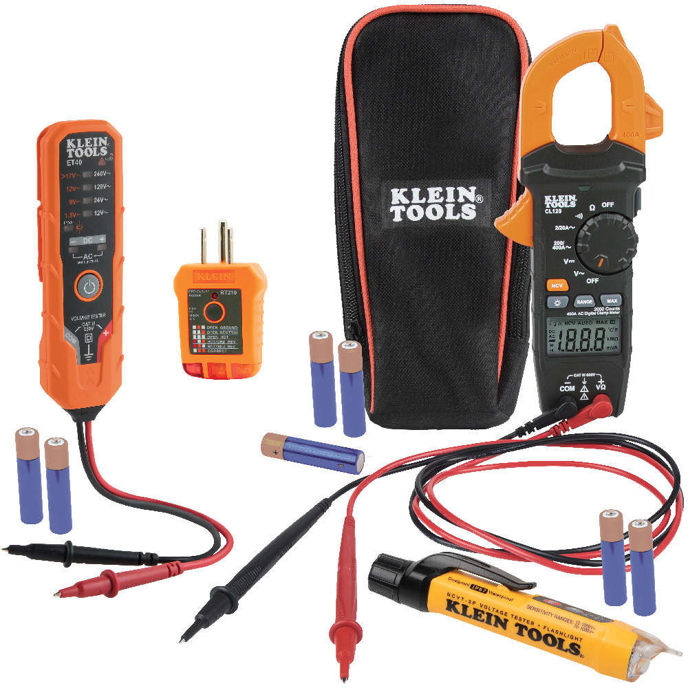 CL120VP Premium Clamp Meter Electrical Test Kit - Image