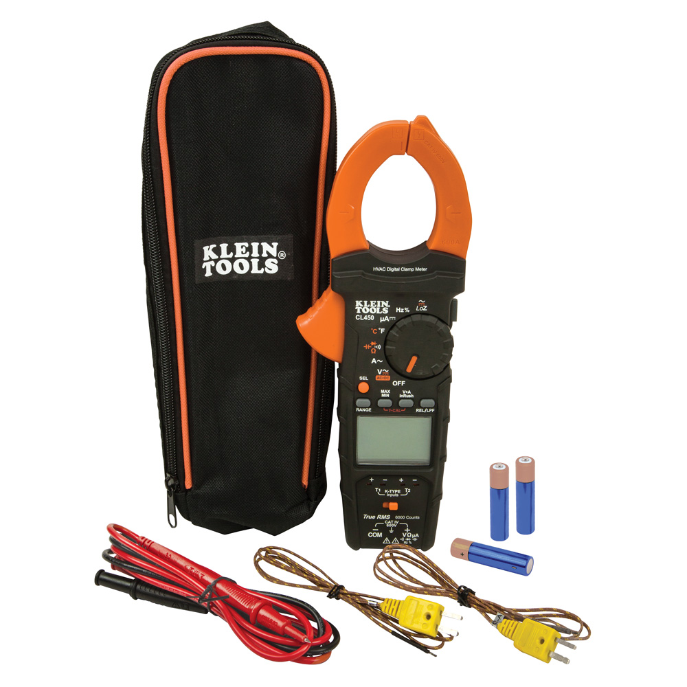 CL450 Electrical Tester, HVAC Clamp Meter with Differential Temperature - Image