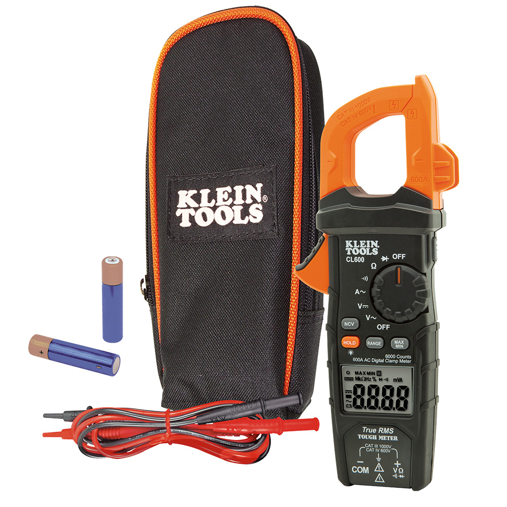 CL600 Digital Clamp Meter, True RMS, AC Auto-Ranging, 600 Amps - Image
