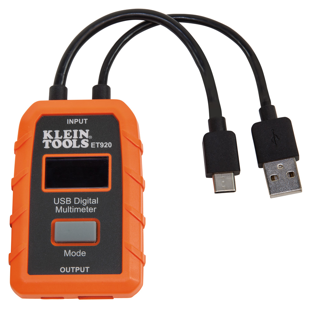 ET920 USB Digital Meter, USB-A and USB-C - Image