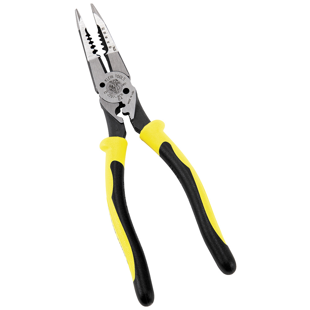 J2078CR Pliers, All-Purpose Needle Nose Pliers with Crimper, 8.5-Inch - Image