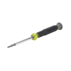 "Multi-Bit Electronics Screwdriver, 4-in-1, Phillips, Slotted Bits"