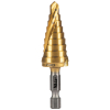 25963 Step Drill Bit, Spiral Double-Fluted, 1/4-Inch to 3/4-Inch, VACO Image