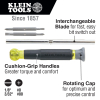 32581 Multi-Bit Electronics Screwdriver, 4-in-1, Phillips, Slotted Bits Image 1