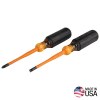33732INS Screwdriver Set, Slim-Tip Insulated Phillips and Cabinet Tips, 2-Piece - Image