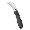 44005 Lockback Knife, 2-5/8-Inch Hawkbill Blade, Black Handle Image 1