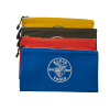 5140 Zipper Bags, Canvas Tool Pouches Olive/Orange/Blue/Yellow, 4-Pack Image 5