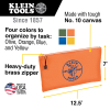 5140 Zipper Bags, Canvas Tool Pouches Olive/Orange/Blue/Yellow, 4-Pack Image 1