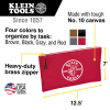 5141 Zipper Bags, Canvas Tool Pouches Brown/Black/Gray/Red, 4-Pack Image 1