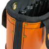5144HBS Hard-Body Bucket, 15-Pocket Oval Bucket, Orange/Black Image 5