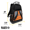 55421BP14 Tradesman Pro™ Tool Bag Backpack, 39 Pockets, Black, 14-Inch Image 3