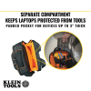 55439BPTB Tradesman Pro™ Backpack / Tool Bag, 25 Pockets, 3-Inch Laptop Pocket Image 4