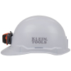 60107 Hard Hat, Non-Vented, Cap Style with Headlamp, White Image 2
